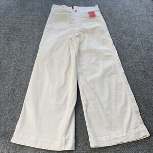 Spanx Wide Leg Pants Women’s Small (27x27) White Stretch High Rise - Brand New